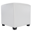 Puff, fehér textilbőr, NIKI NEW