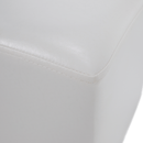 Puff, fehér textilbőr, NIKI NEW