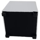 Puff, fehér textilbőr, NIKI NEW