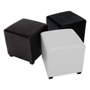 Puff, sötétbarna textilbőr, NIKI NEW