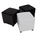 Puff, fekete textilbőr, NIKI NEW