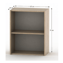 Alacsony polcosszekrény, tölgy sonoma, TEMPO ASISTENT NEW 010