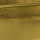 Fotel Art-deco stílusban, mustár színű Velvet anyag/gold chróm-arany, NOBLIN