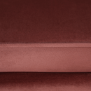 Pad Art-deco stílusban, rózsaszín Velvet anyag/gold chróm-arany, NOBLIN