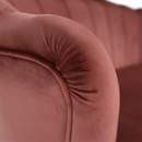 Pad Art-deco stílusban, rózsaszín Velvet anyag/gold chróm-arany, NOBLIN