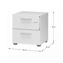 Éjjeliszekrény, fehér, PEPE 70070