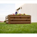 Magasított virágágy, barna, acél, NONKY TYP 3