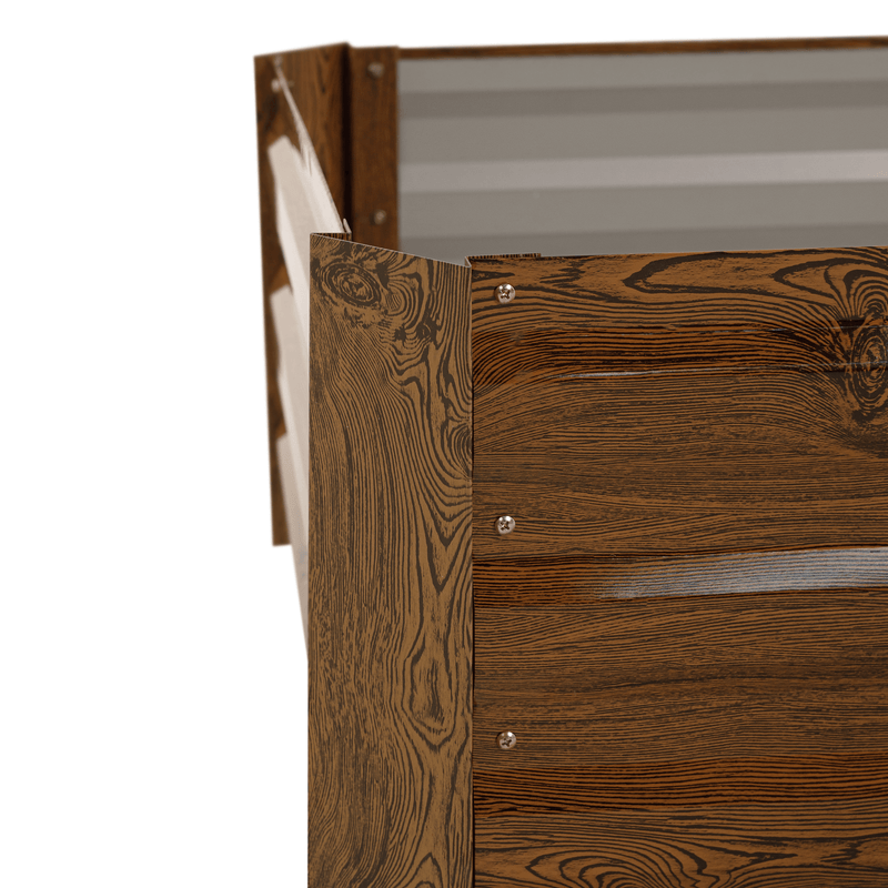 Magasított virágágy, barna, acél, NONKY TYP 2