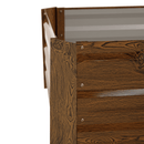 Magasított virágágy, barna, acél, NONKY TYP 5