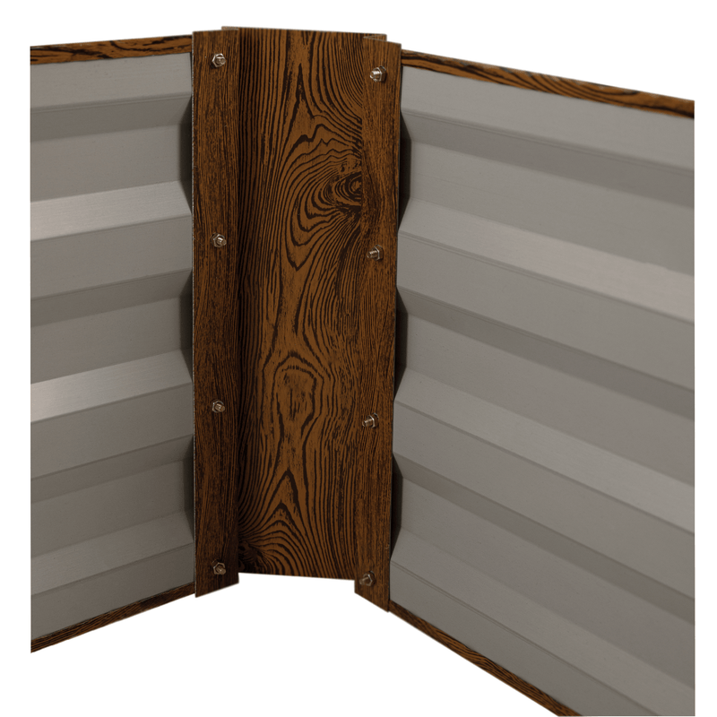 Magasított virágágy, barna, acél, NONKY TYP 4