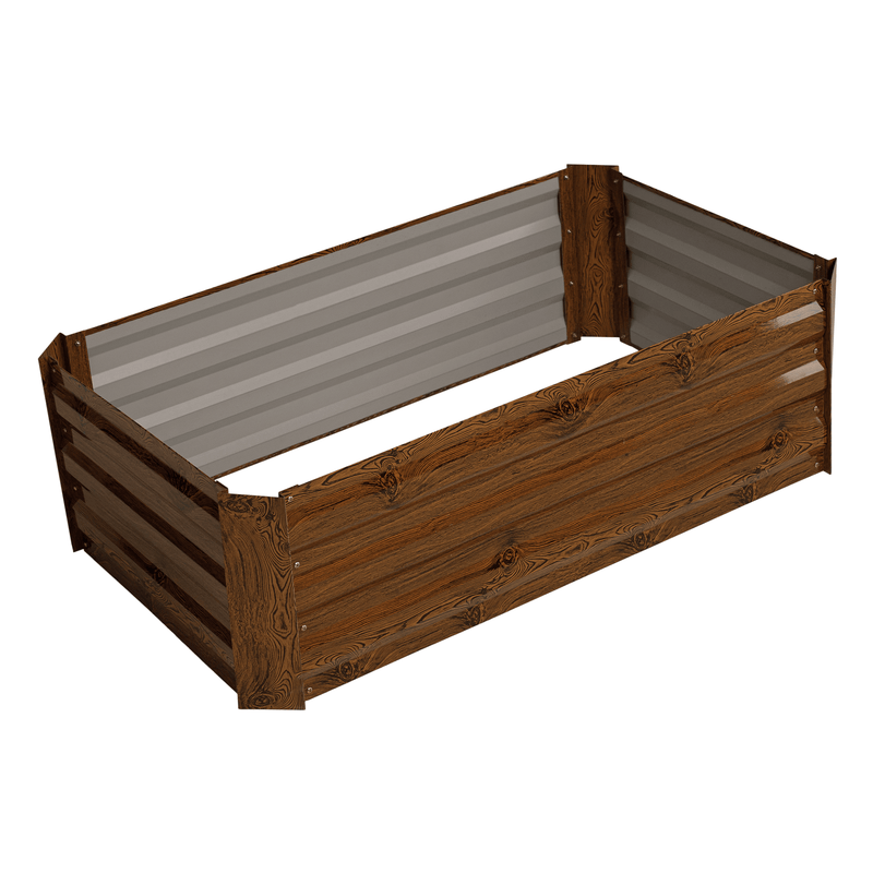 Magasított virágágy, barna, acél, NONKY TYP 2