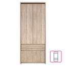 Akasztós szekrény, DTD laminált, tölgy sonoma, NORTY