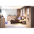 Ágy, 160x200, tölgy sonoma, NORTY TYP 8