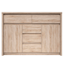 Komód, DTD laminált, tölgy sonoma, NORTY TYP 10