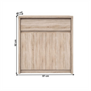 Komód, DTD laminált, tölgy sonoma, NORTY