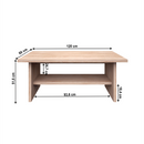 Dohányzóasztal, DTD laminált, tölgy sonoma, NORTY