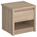 Éjjeliszekrény, DTD laminált, tölgy sonoma, NORTY