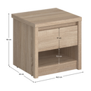 Éjjeliszekrény, DTD laminált, tölgy sonoma, NORTY