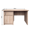 Pc asztal, DTD laminált, tölgy sonoma, NORTY