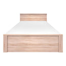 Ágy, 160x200, tölgy sonoma, NORTY TYP 8