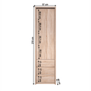 Könyvespolc, DTD laminált, tölgy sonoma, NORTY TYP 5