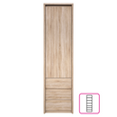 Könyvespolc, DTD laminált, tölgy sonoma, NORTY TYP 5