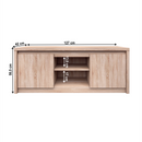 RTV asztal, DTD laminált, tölgy sonoma, NORTY