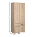 Akasztós szekrény, DTD laminált, tölgy sonoma, NORTY