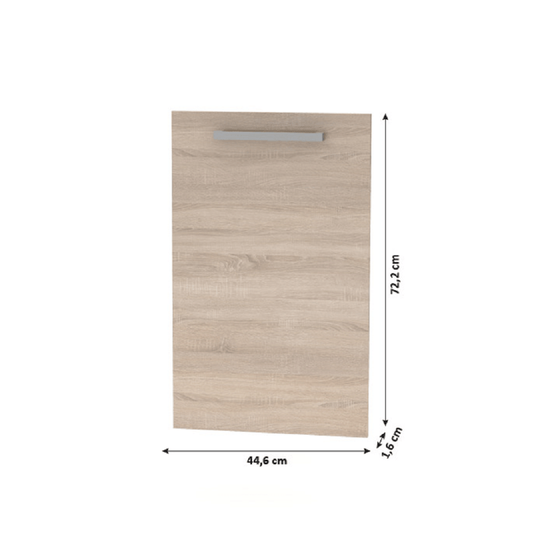 Előlap mosogatógéphez 45, tölgy sonoma, NOVA PLUS NOPL-086-00