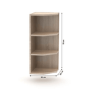 Befejező felsőszekrény, tölgy sonoma, univerzális, NOVA PLUS NOPL-003-OH