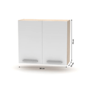 Felső szekrény, NOPL-014-OH, sonoma tölgy/fehér