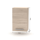 Felsőszekrény 45 1DV,  tölgy sonoma, NOVA PLUS NOPL-024-OH