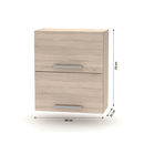 Billenő felsőszekrény 2DV, tölgy sonoma, NOVA PLUS NOPL-008-VH