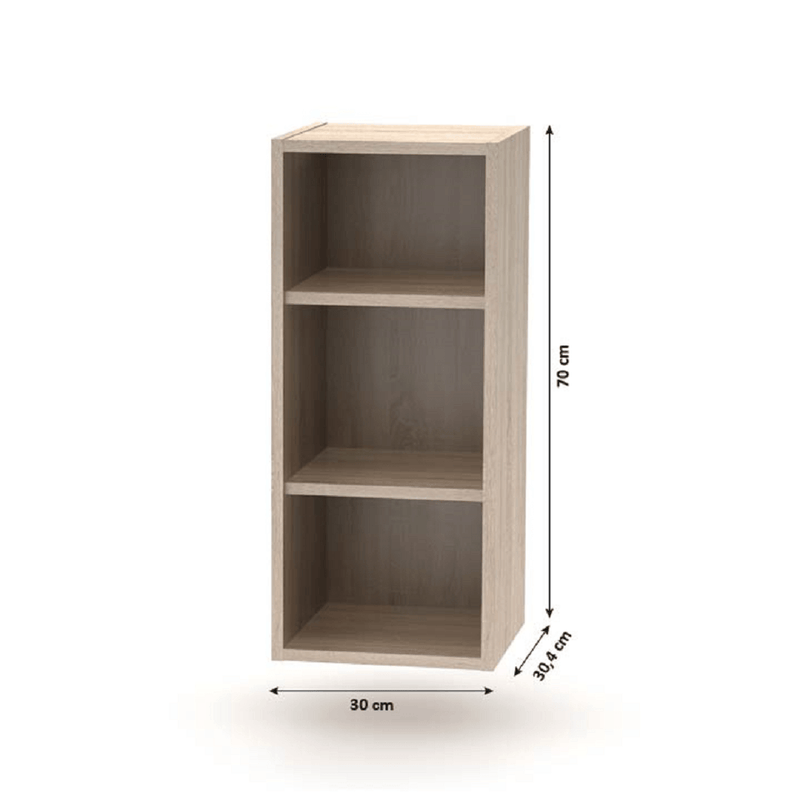 Nyitott felsőszekrény, tölgy sonoma, NOVA PLUS NOPL-001-OH