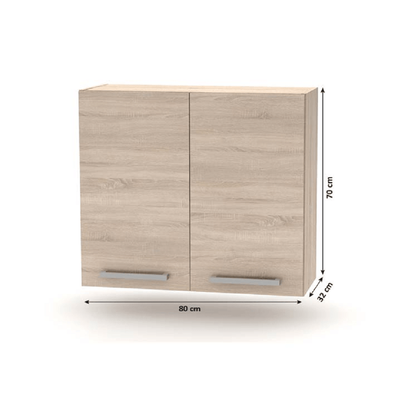 Felső szekrény, NOPL-014-OH, sonoma tölgy