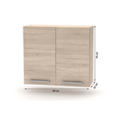 Konyhabútor 2,4 m, tölgy sonoma, NOVA PLUS