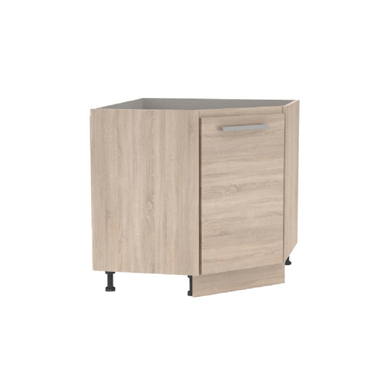 Alsó sarokszekrény, tölgy sonoma, univerzális, NOVA PLUS NOPL-065-RS