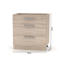 Alsószekrény 80, tölgy sonoma, NOVA PLUS NOPL-064-0S