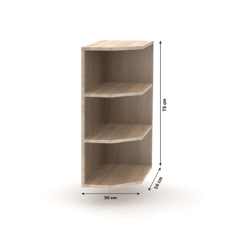 Befejező alsószekrény, tölgy sonoma, NOVA PLUS NOPL-052-0S