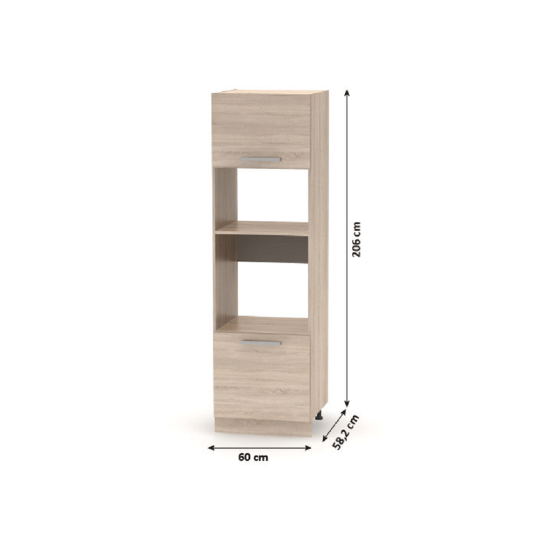 Szekrény beépíthető készülékekre, tölgy sonoma, NOVA PLUS NOPL-084-00