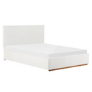 Ágy ráccsal és tárolóval, 180x200, fehér, NUVOLA