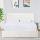 Ágy ráccsal és tárolóval, 180x200, fehér, NUVOLA