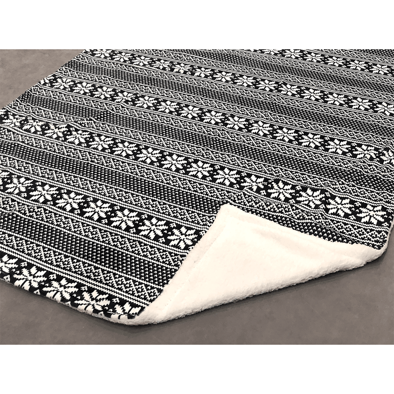 Kétoldalas bárány takaró, téli motívum, 150x200, MALENA