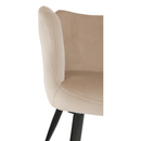 Szék, szövet bézs/fekete lábak, ODOVEL
