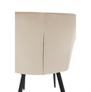 Szék, szövet bézs/fekete lábak, ODOVEL