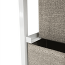 Komód szövet fiókokkal, világosszürke/fehér/bézs, OFELIA TYP 2