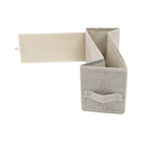 Komód szövet fiókokkal, világosszürke/fehér/bézs, OFELIA TYP 2