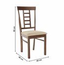 Étkezőszék, dió/bézs, OLEG NEW