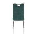 Étkezőszék, ciánkék szövet/króm, OLIVA NEW