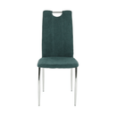 Étkezőszék, ciánkék szövet/króm, OLIVA NEW